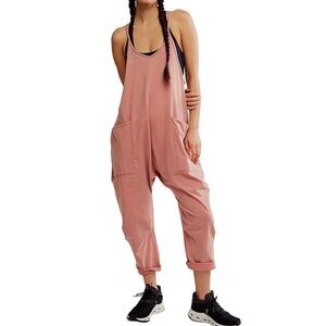Free people movement hot shot onesie in petal pink sz S
